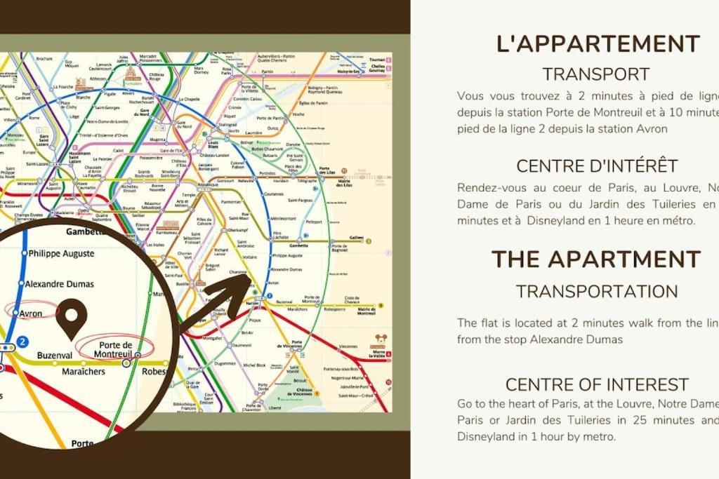 31.Appart 8Pers#3 Bedroom #Pere Lachaise #Nation Parigi Esterno foto